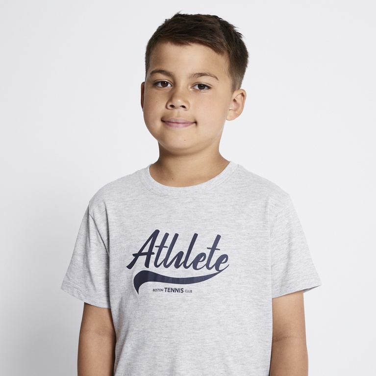 Printed tee "Thomas star" Grey melange 3